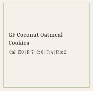 GF Coconut Oatmeal Cookies (2)
